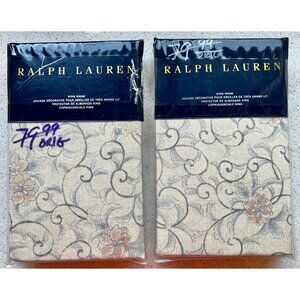Ralph Lauren King Shams 100% Cotton Madalena Pair